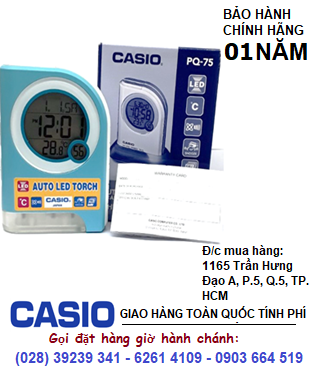 Đồng hồ báo thức Casio PQ-75-2DF chính hãng| CÒN HÀNG 